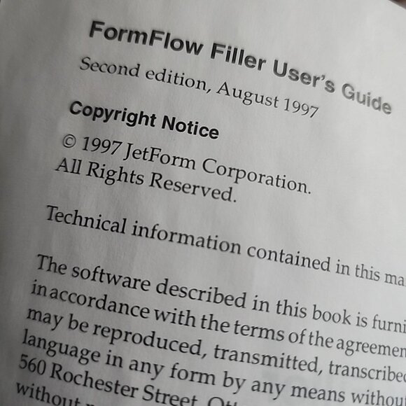 Jetform Formflow Filler  Kit  2.15  Vintage For Windows PC 1997 Sealed Disks - Picture 8 of 10